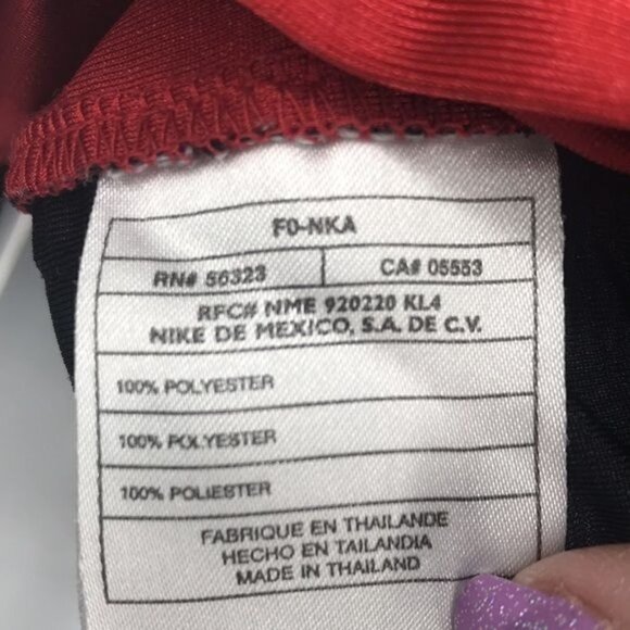 Nike Men's 1/4 Zip Cycling Jersey Black With red Trim - Picture 6 of 9